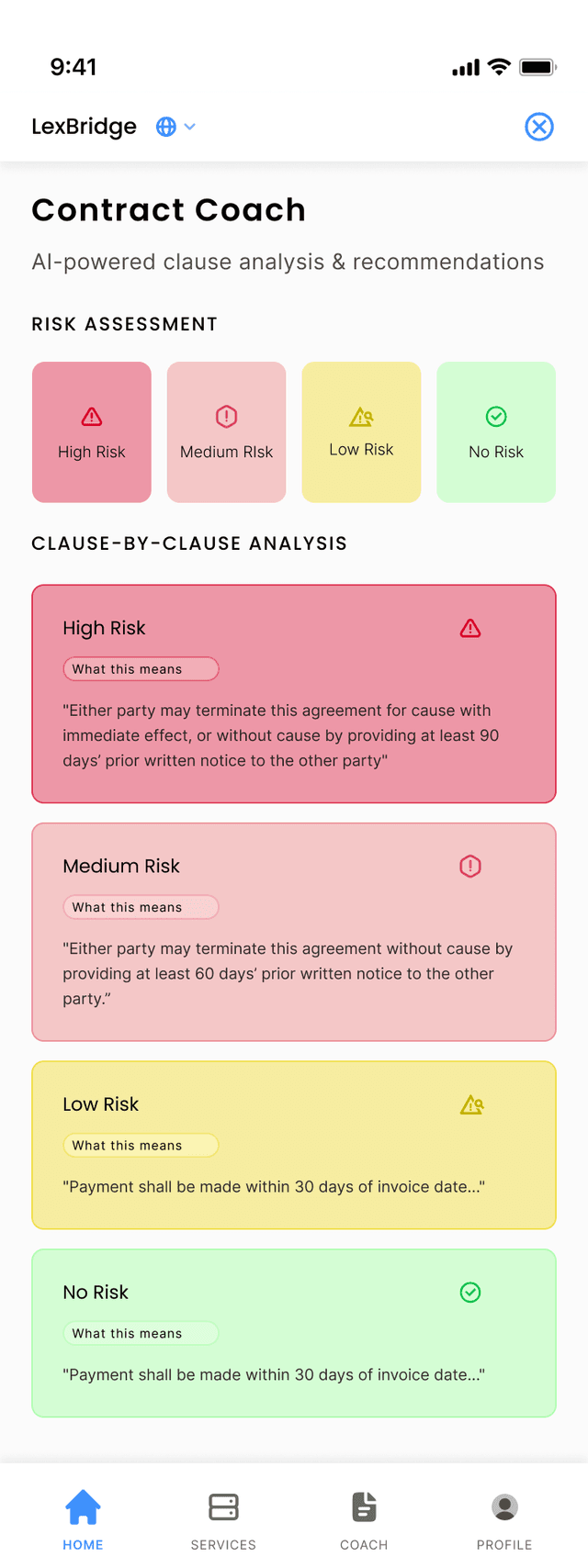 Contract Coach AI demo