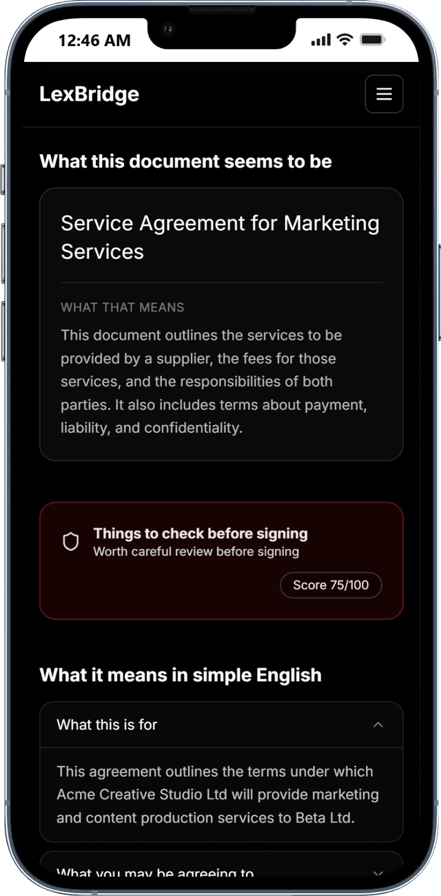 Contract Coach AI demo